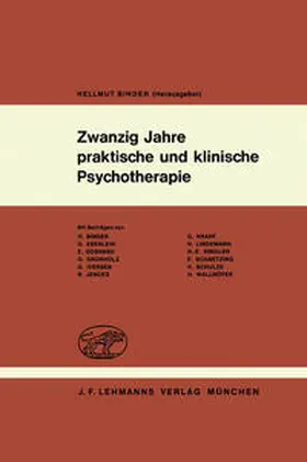 Binder |  Zwanzig Jahre praktische und klinische Psychotherapie | eBook | Sack Fachmedien