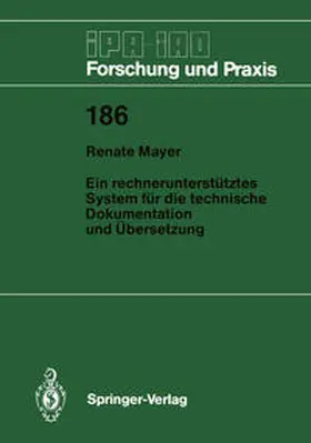 Mayer |  Ein rechnerunterstütztes System für die technische Dokumentation und Übersetzung | eBook | Sack Fachmedien