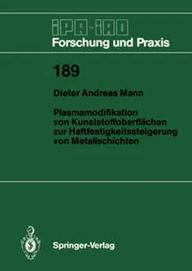 Mann |  Plasmamodifikation von Kunststoffoberflächen zur Haftfestigkeitssteigerung von Metallschichten | eBook | Sack Fachmedien