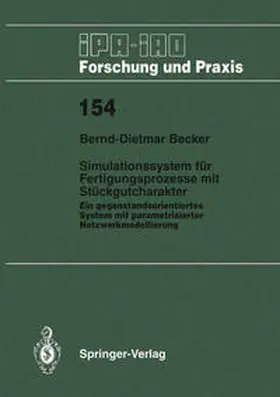 Becker |  Simulationssystem für Fertigungsprozesse mit Stückgutcharakter | eBook | Sack Fachmedien