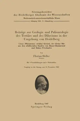Heller |  Beiträge zur Geologie und Paläontologie des Tertiärs und des Diluviums in der Umgebung von Heidelberg | eBook | Sack Fachmedien