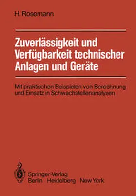 Rosemann |  Zuverlässigkeit und Verfügbarkeit technischer Anlagen und Geräte | eBook | Sack Fachmedien