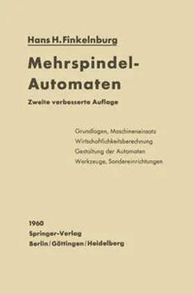 Finkelnburg |  Mehrspindel-Automaten | eBook | Sack Fachmedien
