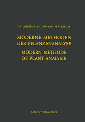 Modern Methods of Plant Analysis / Moderne Methoden der Pflanzenanalyse | eBook | Sack Fachmedien