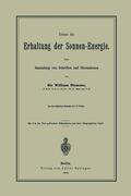 Siemens |  Ueber die Erhaltung der Sonnen-Energie. Eine Sammlung von Schriften und Discussionen | Buch |  Sack Fachmedien