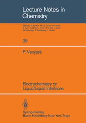 Vanysek |  Electrochemistry on Liquid/Liquid Interfaces | eBook | Sack Fachmedien