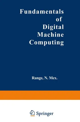 Hintze | Fundamentals of Digital Machine Computing | Buch | 978-3-642-49031-6 | www.sack.de