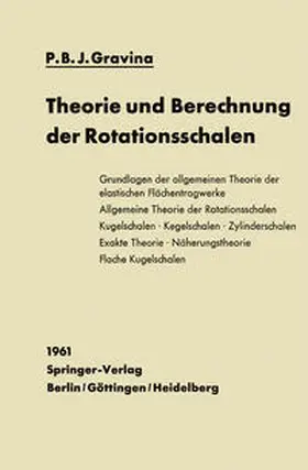 Gravina |  Theorie und Berechnung der Rotationsschalen | eBook | Sack Fachmedien