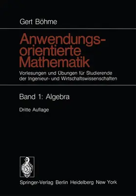 Böhme |  Anwendungsorientierte Mathematik | Buch |  Sack Fachmedien