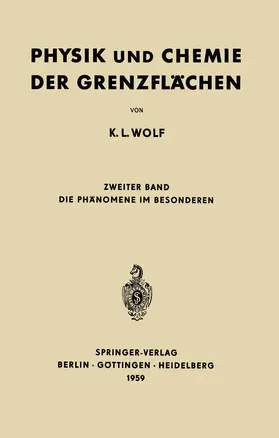 Wolf |  Physik und Chemie der Grenzflächen | Buch |  Sack Fachmedien