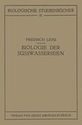 Lenz / Schoenichen |  Einführung in die Biologie der Süsswasserseen | Buch |  Sack Fachmedien