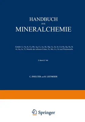 Doelter / Leitmeier |  Handbuch der Mineralchemie | Buch |  Sack Fachmedien