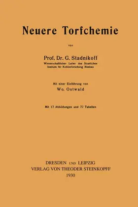 Stadnikoff | Neuere Torfchemie | Buch | 978-3-642-49543-4 | www.sack.de