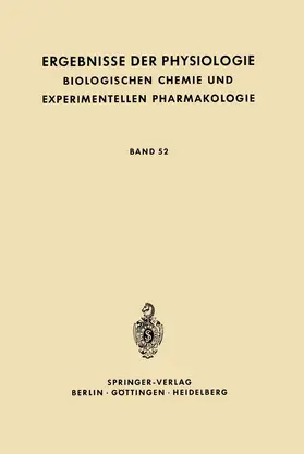 Kramer / Krayer / Lehnartz |  Ergebnisse der Physiologie Biologischen Chemie und Experimentellen Pharmakologie | Buch |  Sack Fachmedien