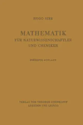 Sirk |  Mathematik für Naturwissenschaftler und Chemiker | eBook | Sack Fachmedien