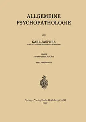 Jaspers |  Allgemeine Psychopathologie | eBook | Sack Fachmedien