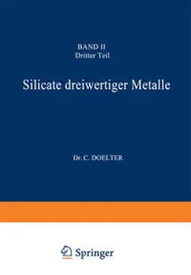 Doelter |  Silicate dreiwertiger Metalle | eBook | Sack Fachmedien