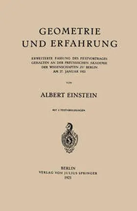 Einstein |  Geometrie und Erfahrung | eBook | Sack Fachmedien