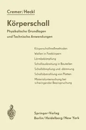 Cremer / Heckl | Körperschall | E-Book | www.sack.de