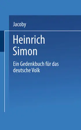 Jacoby |  Heinrich Simon | eBook | Sack Fachmedien