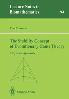 Cressman |  The Stability Concept of Evolutionary Game Theory | eBook | Sack Fachmedien