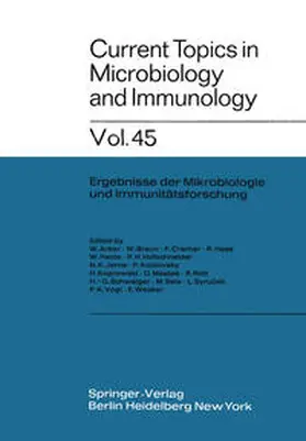 Arber / Braun / Maaløe | Current Topics in Microbiology and Immunology | E-Book | www.sack.de