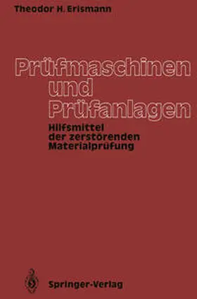 Erismann |  Prüfmaschinen und Prüfanlagen | eBook | Sack Fachmedien