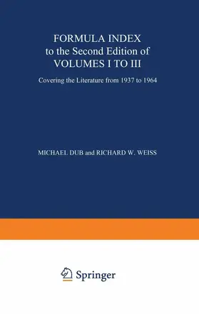  Formula Index to the Second Edition of Volume I to III | Buch |  Sack Fachmedien