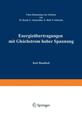 Baudisch |  Energieübertragung mit Gleichstrom hoher Spannung | Buch |  Sack Fachmedien