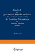 Husemann |  Handbuch der gesammten Arzneimittellehre | Buch |  Sack Fachmedien