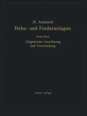 Aumund |  Allgemeine Anordnung und Verwendung | Buch |  Sack Fachmedien