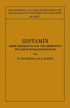 Feldberg / Schilf |  Histamin | Buch |  Sack Fachmedien