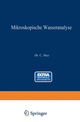 Mez | Mikroskopische Wasseranalyse | Buch | 978-3-642-50431-0 | www.sack.de