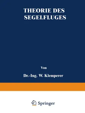 Klemperer | Theorie des Segelfluges | Buch | 978-3-642-50488-4 | www.sack.de