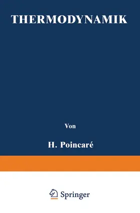 Poincaré / Blondin / Jaeger |  Thermodynamik | Buch |  Sack Fachmedien