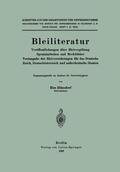 Blänsdorf |  Bleiliteratur | Buch |  Sack Fachmedien