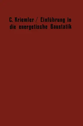 Kriemler | Einführung in die energetische Baustatik | Buch | 978-3-642-50627-7 | www.sack.de