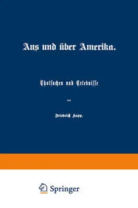 Kapp |  Aus und über Amerika | eBook | Sack Fachmedien