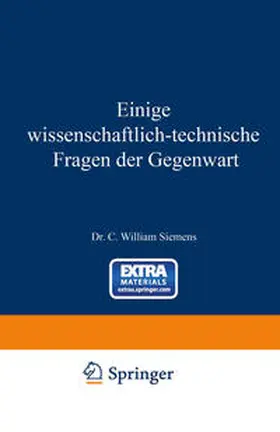 Siemens | Einige Wissenschaftlich-technische Fragen der Gegenwart | E-Book | www.sack.de