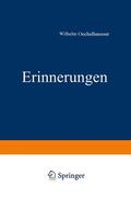 Oechelhaeuser |  Erinnerungen aus den jahren 1848 bis 1850 | Buch |  Sack Fachmedien