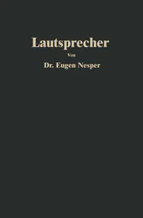 Nesper |  Lautsprecher | eBook | Sack Fachmedien