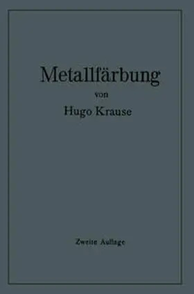 Krause | Metallfärbung | E-Book | www.sack.de