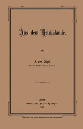 Etzel |  Aus dem Reichslande | eBook | Sack Fachmedien