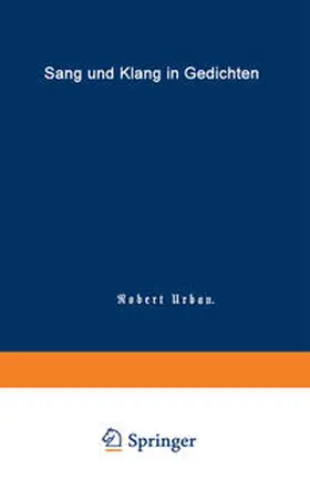 Urban |  Sang und Klang in Gedichten | eBook | Sack Fachmedien