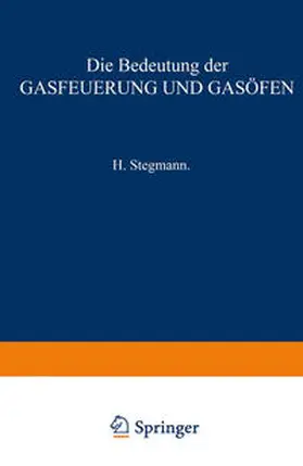Stegmann |  Die Bedeutung der Gasfeuerung und Gasöfen | eBook | Sack Fachmedien