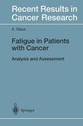 Glaus |  Fatigue in Patients with Cancer | Buch |  Sack Fachmedien
