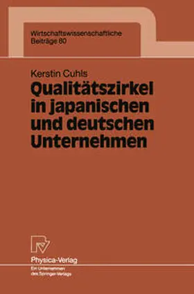 Cuhls |  Qualitätszirkel in japanischen und deutschen Unternehmen | eBook | Sack Fachmedien