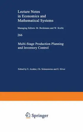 Axsäter / Schneeweiss / Silver |  Multi-Stage Production Planning and Inventory Control | eBook | Sack Fachmedien