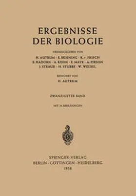 Autrum / Bünning / Weidel |  Ergebnisse der Biologie | eBook | Sack Fachmedien