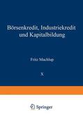 Machlup / Loparo |  Börsenkredit, Industriekredit und Kapitalbildung | Buch |  Sack Fachmedien